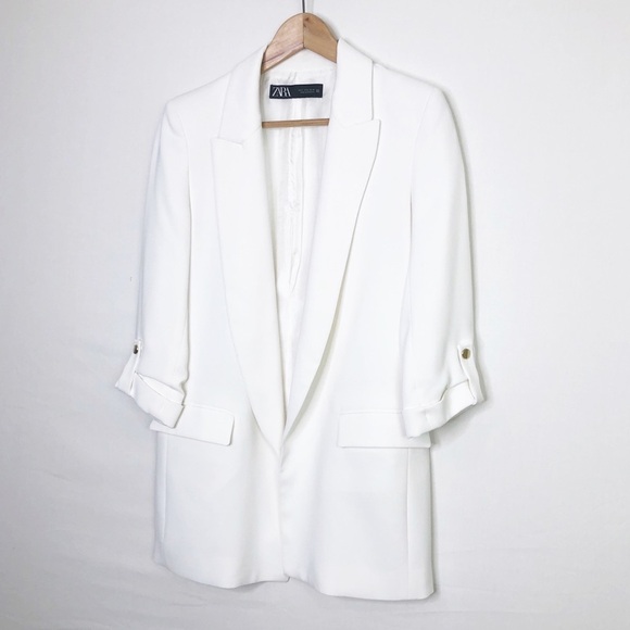 Zara off-white open closure blazer - Picture 6 of 9